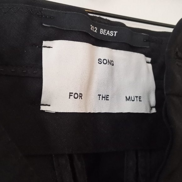 SONG FOR THE MUTE - 21.5 BEAST - Cropped front pleats ankle pants - Sz 46 - Picture 8 of 12